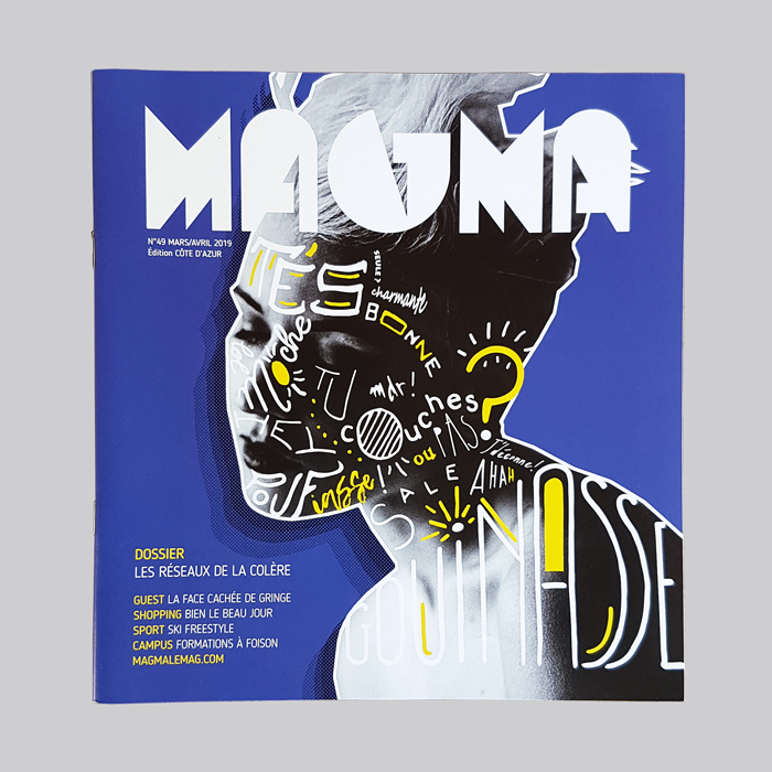 Couverture du magazine Magma N°49 - design graphique - édition