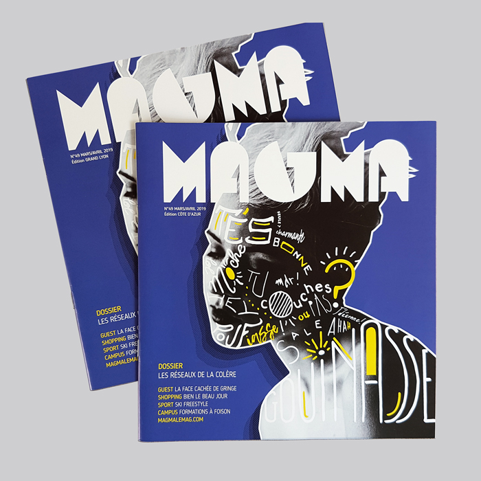 Couverture du magazine Magma N°49 - design graphique - édition