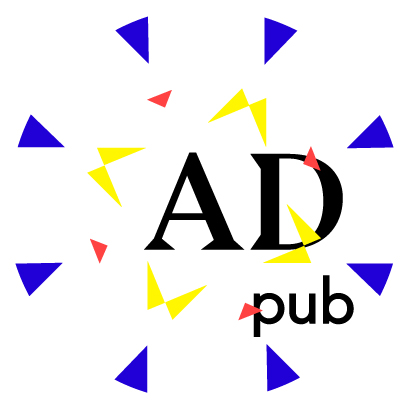 avant la déconstruction finale du logo -  Projet identité visuelle AD Pub